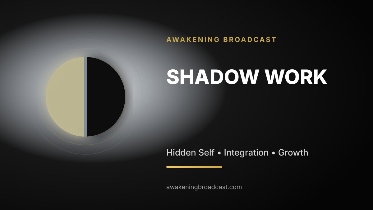 Shadow work: self-awareness, reflection and integrating hidden parts of the self.